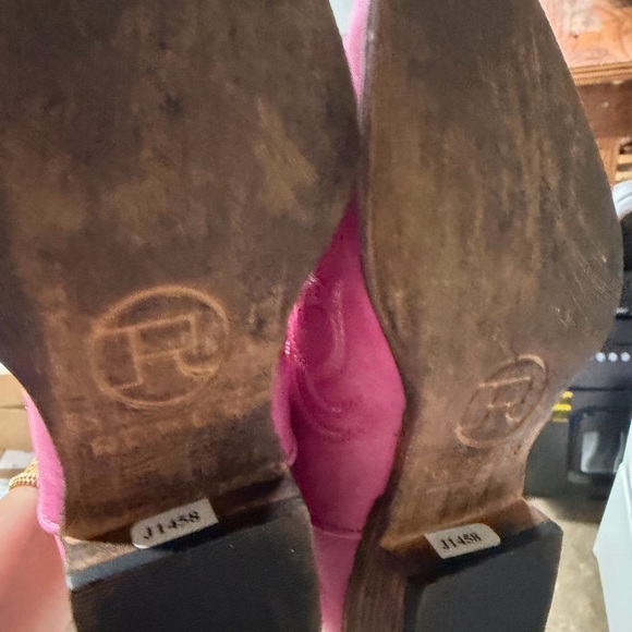 Pink Western Cowboy/Cowgirl leather boots from Texas - Picture 2 of 3